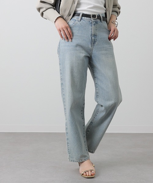 COLONY 2139(コロニートゥーワンスリーナイン)の「ストレートデニムパンツ(デニムパンツ・レディース・サックスブルー/ダークブルー/ブラック/ネイビー/ライトグレー/ブルー・SMALL/MEDIUM/LARGE)」の21枚目の写真