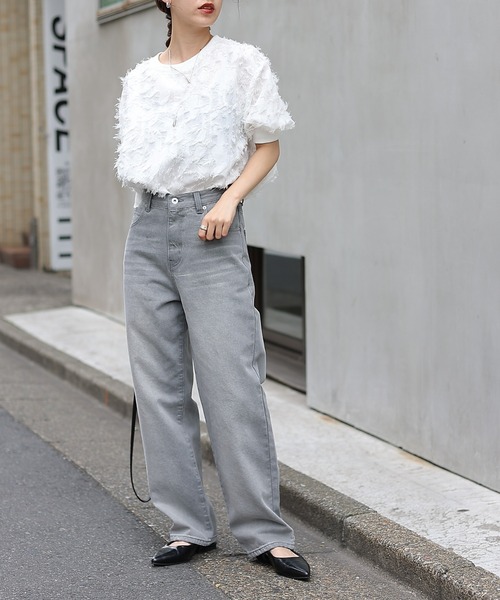COLONY 2139(コロニートゥーワンスリーナイン)の「ストレートデニムパンツ(デニムパンツ・レディース・サックスブルー/ダークブルー/ブラック/ネイビー/ライトグレー/ブルー・SMALL/MEDIUM/LARGE)」の12枚目の写真