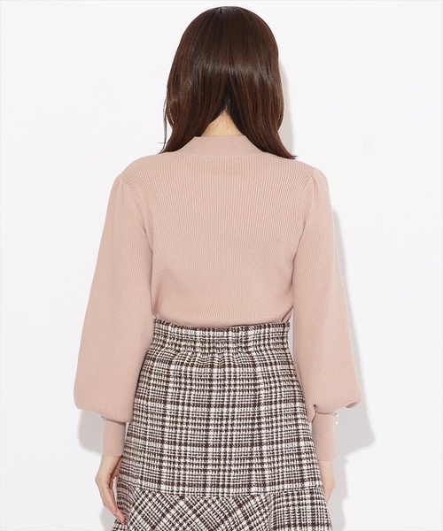 WILLSELECTION｜ビッグカラーロゴ刺繍ニット | Rakuten Fashion