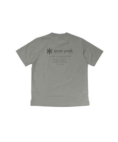 PEAK■Thin Tech Basic Short Sleeve■送料込 snow peak Thin Tech Basic Short Sleeve T-shirt 尼龍文字標語t