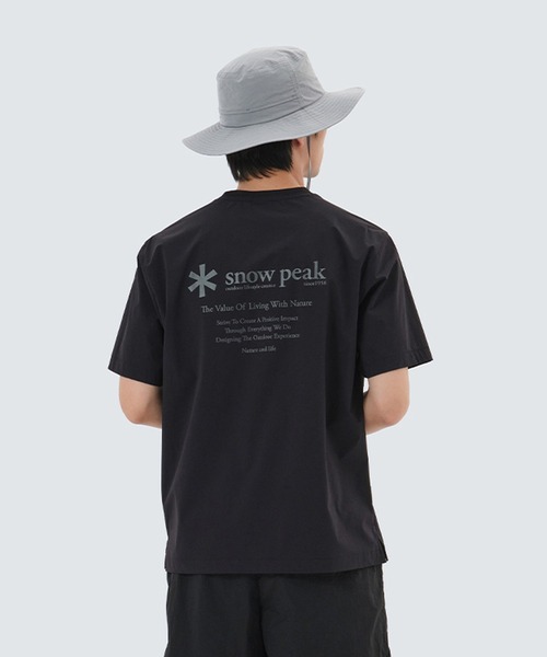PEAK■Thin Tech Basic Short Sleeve■送料込 snow peak tシャツ Thin-tech Woven Short Sleeve T メンズ