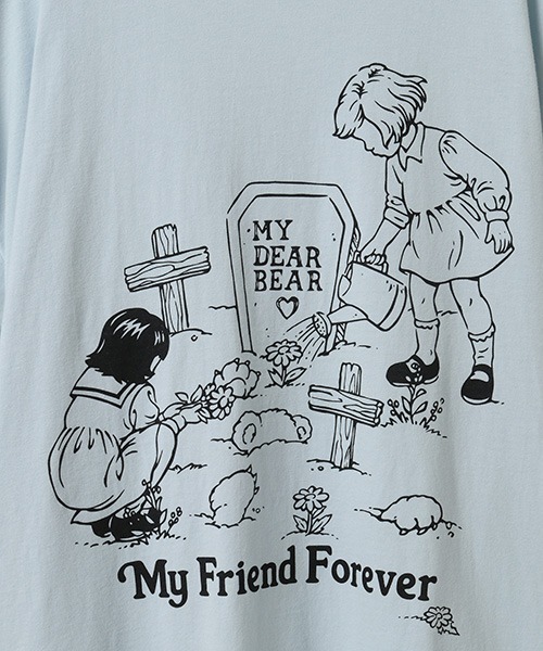 Candy Stripper（キャンディストリッパー）の「MY FRIEND FOREVER BIG Tシャツ（Tシャツ/カットソー・レディース・ブラック/ライトブルー/オフホワイト/ピンク・FREE）」の9枚目の写真