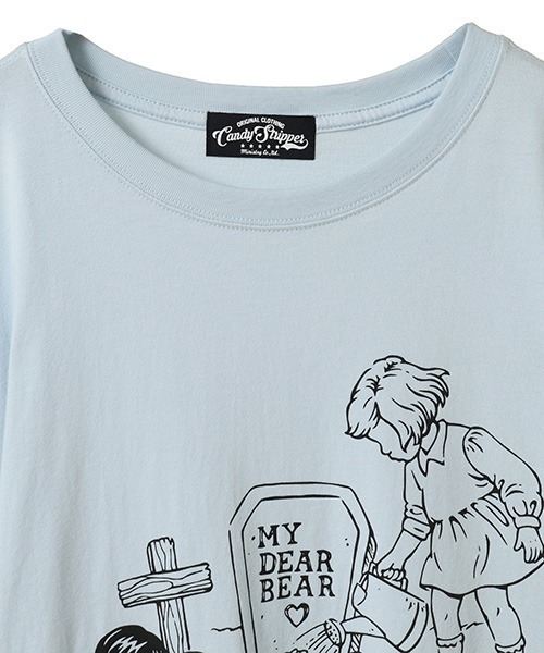 Candy Stripper（キャンディストリッパー）の「MY FRIEND FOREVER BIG Tシャツ（Tシャツ/カットソー・レディース・ブラック/ライトブルー/オフホワイト/ピンク・FREE）」の6枚目の写真