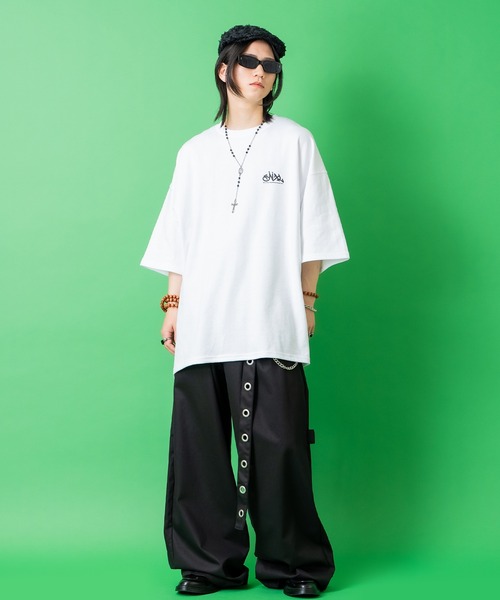 a.p.o.v.(エーピーオービー)の「a.p.o.v. フェイクアイレットロングベルトバルーンワイドチノパンツ(その他パンツ・メンズ・ブラック/ホワイト・ONESIZE)」の7枚目の写真