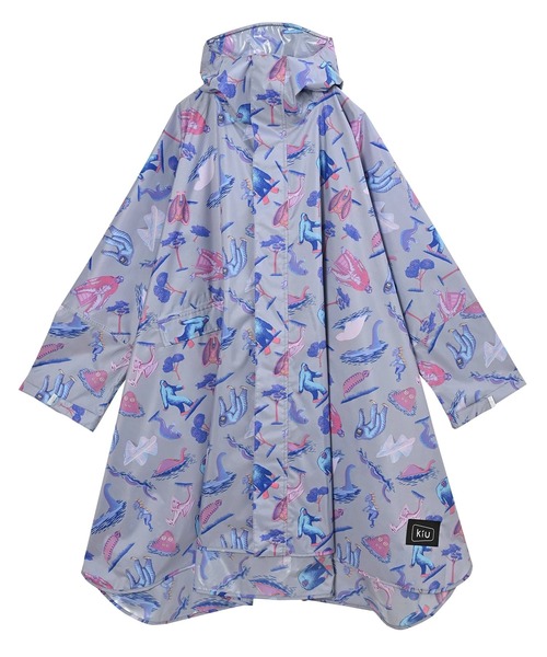 KiU（キウ）の「KiU/キウ 　NEW STANDARD RAIN PONCHO 2ND ROLLING CRADLE（レインコート/ポンチョ・レディース・グレー/ブラック・FREE）」の6枚目の写真