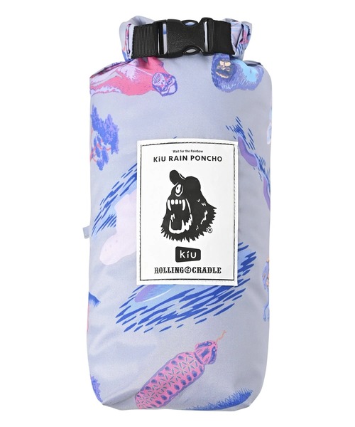 KiU（キウ）の「KiU/キウ 　NEW STANDARD RAIN PONCHO 2ND ROLLING CRADLE（レインコート/ポンチョ・レディース・グレー/ブラック・FREE）」の8枚目の写真