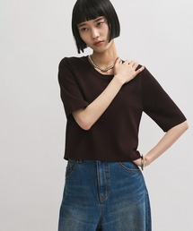 【サステナブル】クールタッチニットTシャツ
