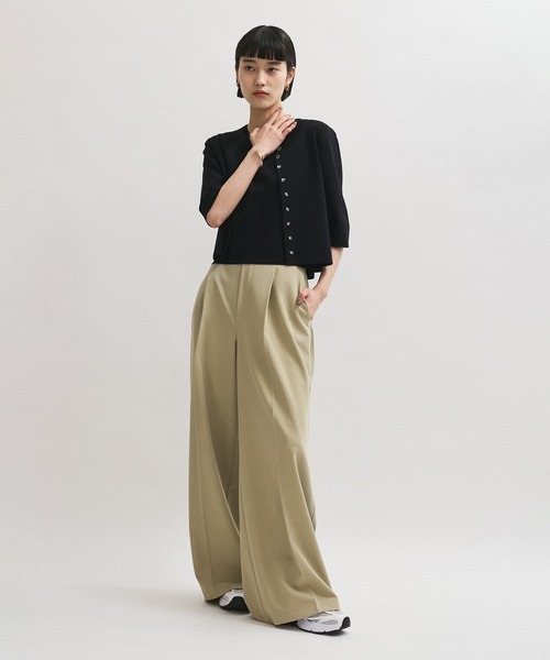 アダムエロペ【サステナブル】クールタッチニットTシャツ 新品　未使用　タグ付き サステナブル】クールタッチニットTシャツ｜アダムエロペの通販