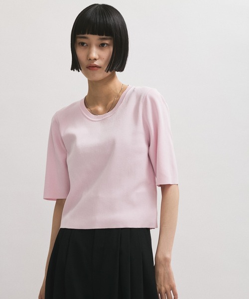 サステナブル】クールタッチニットTシャツ（Tシャツ/カットソー