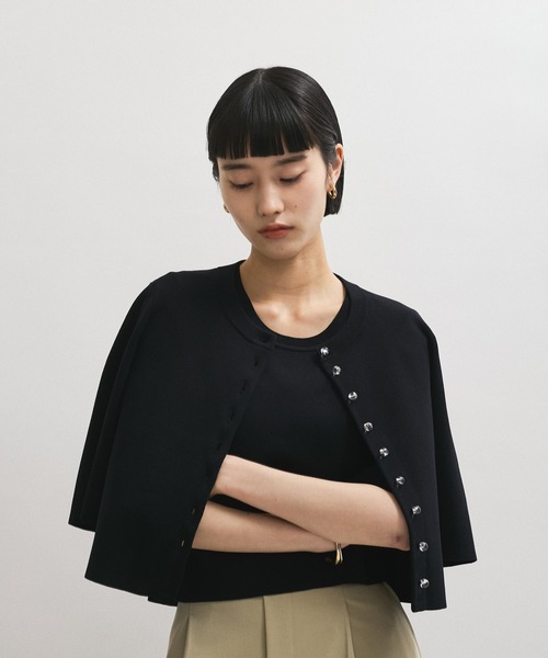 ADAM ET ROPE'（アダムエロペ）の「【サステナブル】クールタッチニットTシャツ（Tシャツ/カットソー・レディース・ブラック/ホワイト/ダークブラウン/ピンク系その他2・FREE）」の20枚目の写真