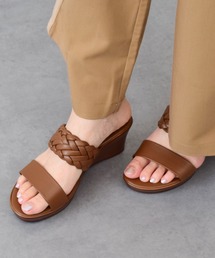 ITALIANイタリアンシューメーカー 37 ゴールド ウェッジサンダル イタリアンシューメーカーズ ITALIAN SHOEMAKERS メタルモチーフ