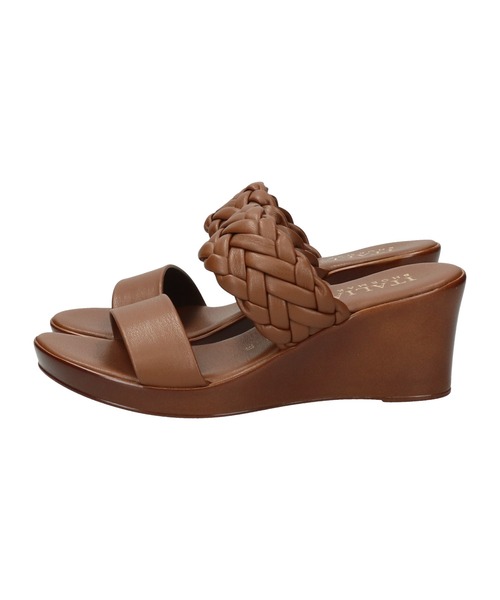 ITALIAN SHOEMAKERS（イタリアンシューメーカー）の「【ITALIAN SHOEMAKERS】イントレチャートウェッジヒールサンダル(952344)（サンダル・レディース・ブラウン/シルバー・35/36/37/38/39）」の5枚目の写真
