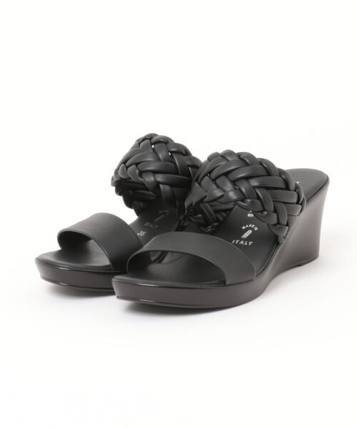 ITALIAN SHOEMAKERS(イタリアンシューメーカー)の「【ITALIAN SHOEMAKERS】イントレチャートウェッジヒールサンダル(952344)(サンダル・レディース・ブラウン/シルバー/ブラック・35/36/37/38/39)」の16枚目の写真