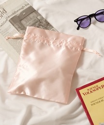 SETUP7（セットアップセブン）の「【SETUP7】サテンフリル巾着（M） TP-0032 TRW（ポーチ）」