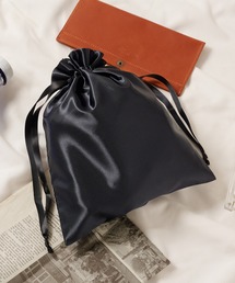 SETUP7（セットアップセブン）の「【SETUP7】サテンフリル巾着（M） TP-0032 TRW（ポーチ）」