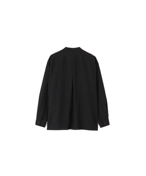MARGARET HOWELL(マーガレットハウエル)の「DRY WOOL LINEN PLAINWEAVE(シャツ/ブラウス・メンズ・ブラック・MEDIUM/SMALL/LARGE/X-LARGE)」の6枚目の写真