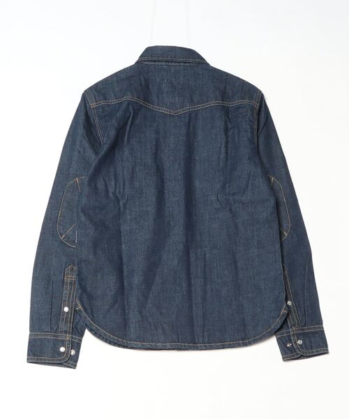 London Denim（ロンドンデニム）の「Organic Cotton Western Shirt（シャツ/ブラウス・メンズ・シルバーグレー・S/M/L/XL/XS/XXL）」の2枚目の写真