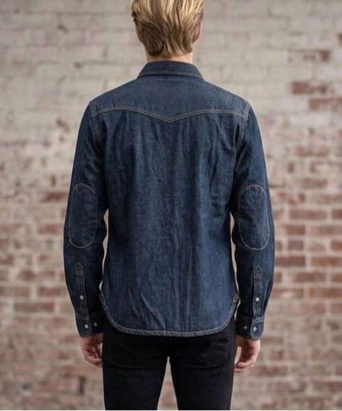 London Denim（ロンドンデニム）の「Organic Cotton Western Shirt（シャツ/ブラウス・メンズ・シルバーグレー・S/M/L/XL/XS/XXL）」の4枚目の写真
