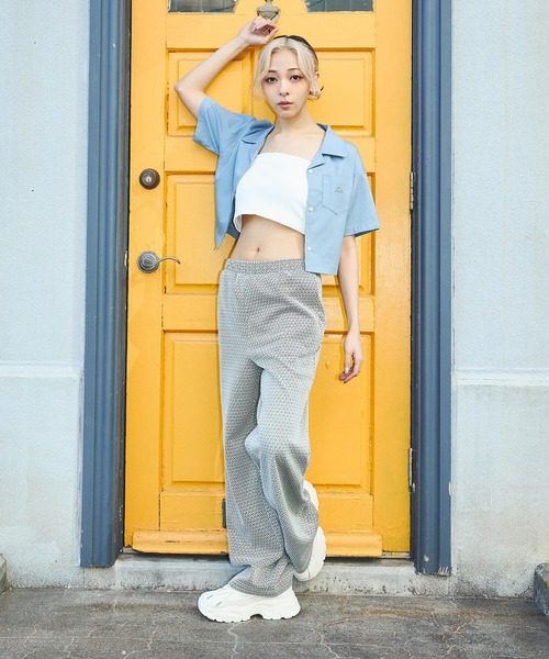 DURAS（デュラス）の「ダブルジャカード総柄パンツ（その他パンツ・レディース・ブラック/ネイビー/イエロー・MEDIUM/SMALL）」の11枚目の写真