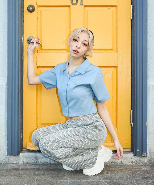 DURAS（デュラス）の「ダブルジャカード総柄パンツ（その他パンツ・レディース・ブラック/ネイビー/イエロー・MEDIUM/SMALL）」の10枚目の写真