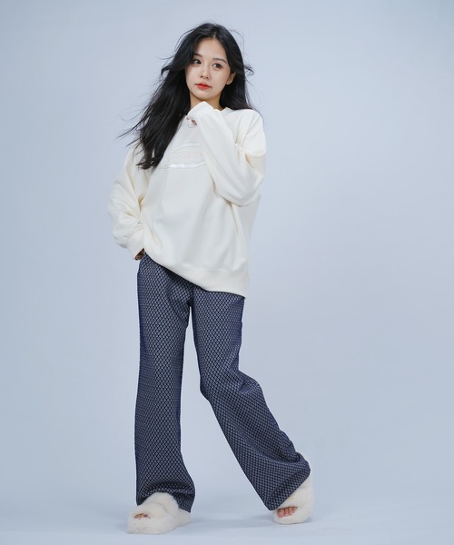 DURAS（デュラス）の「ダブルジャカード総柄パンツ（その他パンツ・レディース・ブラック/ネイビー/イエロー・MEDIUM/SMALL）」の18枚目の写真