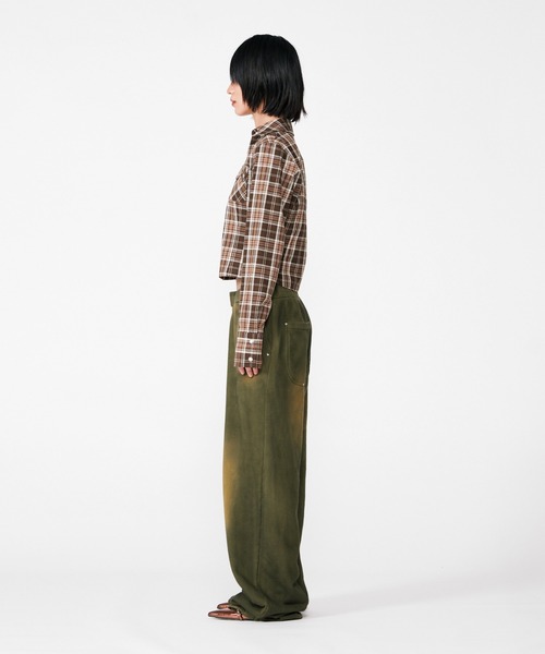 COMPACT ZIP UP CHECK SHIRT（シャツ/ブラウス）｜BEEDEN（ビーデン 