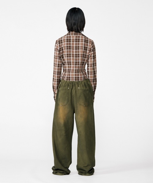 BEEDEN（ビーデン）の「COMPACT ZIP UP CHECK SHIRT（シャツ/ブラウス・レディース・ネイビー/ブラウン・FREE）」の6枚目の写真