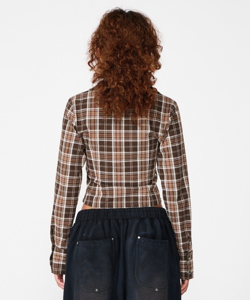 COMPACT ZIP UP CHECK SHIRT（シャツ/ブラウス）｜BEEDEN