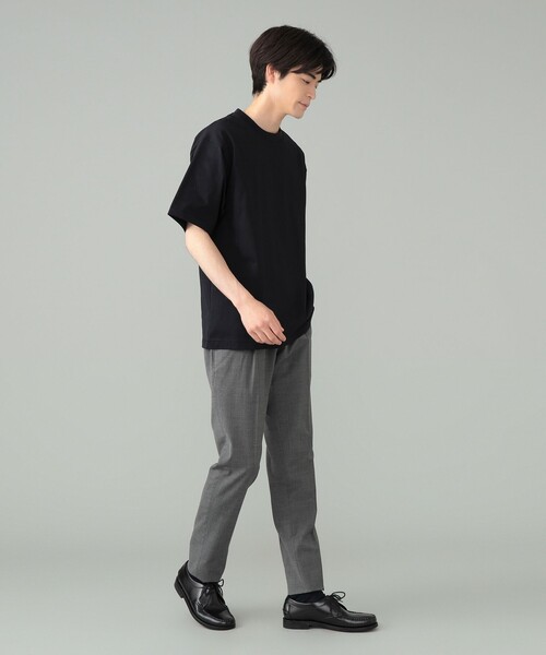 BEAMS F（ビームスエフ）の「コーコランコットン ショートスリーブ クルーネック コンフォートフィット Tシャツ（Tシャツ/カットソー・メンズ・ブラック/ナチュラル/ホワイト/チャコールグレー・M/L/XL/S）」の16枚目の写真