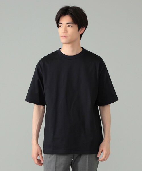 BEAMS F（ビームスエフ）の「コーコランコットン ショートスリーブ クルーネック コンフォートフィット Tシャツ（Tシャツ/カットソー・メンズ・ブラック/ナチュラル/ホワイト/チャコールグレー・M/L/XL/S）」の18枚目の写真