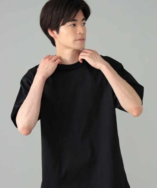 BEAMS F（ビームスエフ）の「コーコランコットン ショートスリーブ クルーネック コンフォートフィット Tシャツ（Tシャツ/カットソー・メンズ・ブラック/ナチュラル/ホワイト/チャコールグレー・M/L/XL/S）」の20枚目の写真