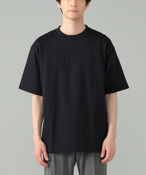 BEAMS F（ビームスエフ）の「コーコランコットン ショートスリーブ クルーネック コンフォートフィット Tシャツ（Tシャツ/カットソー・メンズ・ブラック/ナチュラル/ホワイト/チャコールグレー・M/L/XL/S）」の22枚目の写真