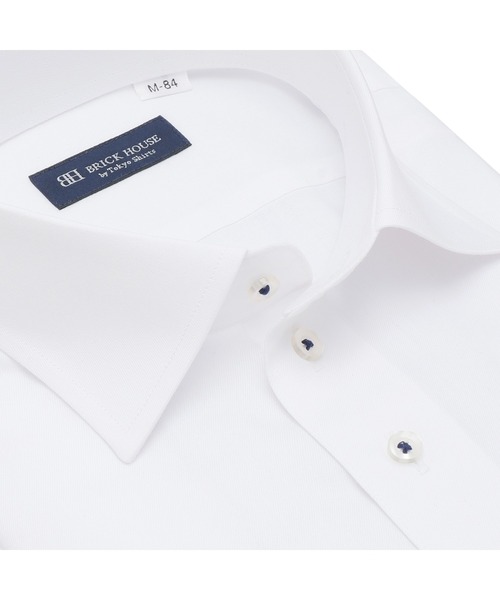 TOKYO SHIRTS(トウキョウシャツ)の「【透け防止】 形態安定ノンアイロン ワイド 長袖ビジネスワイシャツ(ビジネスシャツ・メンズ・ホワイト・首回り39cm-裄丈80cm/首回り39cm-裄丈84cm/首回り41cm-裄丈82cm/首回り41cm-裄丈86cm/首回り42cm-裄丈82cm/首回り42cm-裄丈86cm/首回り43cm-裄丈86cm/首回り37cm-裄丈80cm/首回り37cm-裄丈84cm/首回り43cm-裄丈82cm)」の5枚目の写真