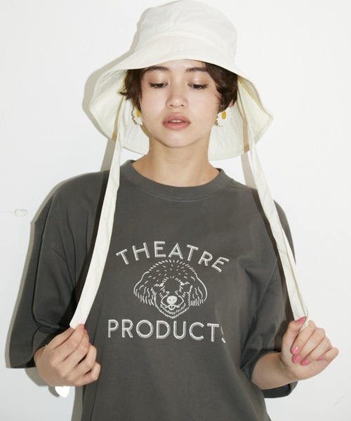 THEATRE PRODUCTS（シアタープロダクツ）の「DOGイラストプリントTシャツ（Tシャツ/カットソー・レディース・ホワイト/ブラック・FREE）」の2枚目の写真