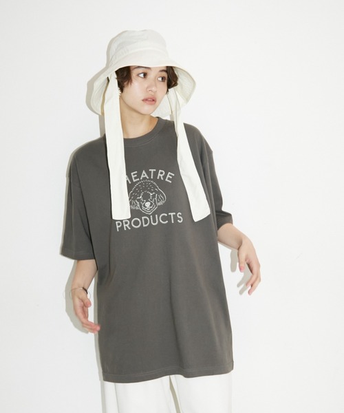 THEATRE PRODUCTS（シアタープロダクツ）の「DOGイラストプリントTシャツ（Tシャツ/カットソー・レディース・ホワイト/ブラック・FREE）」の20枚目の写真