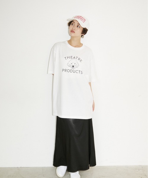 THEATRE PRODUCTS（シアタープロダクツ）の「DOGイラストプリントTシャツ（Tシャツ/カットソー・レディース・ホワイト/ブラック・FREE）」の12枚目の写真