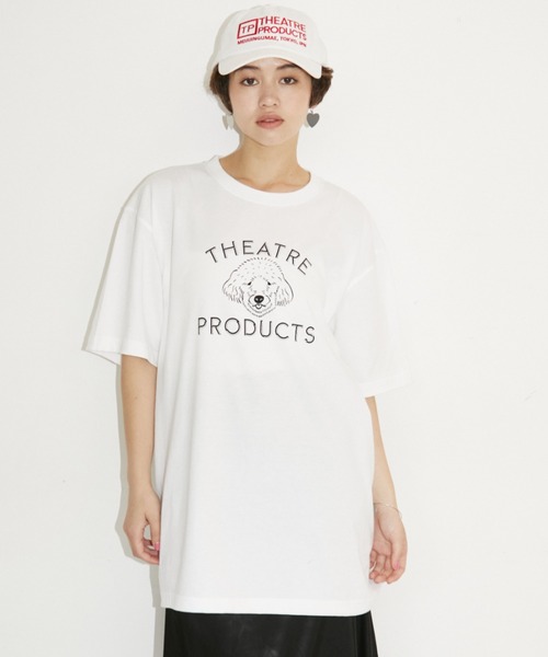 THEATRE PRODUCTS（シアタープロダクツ）の「DOGイラストプリントTシャツ（Tシャツ/カットソー・レディース・ホワイト/ブラック・FREE）」の10枚目の写真