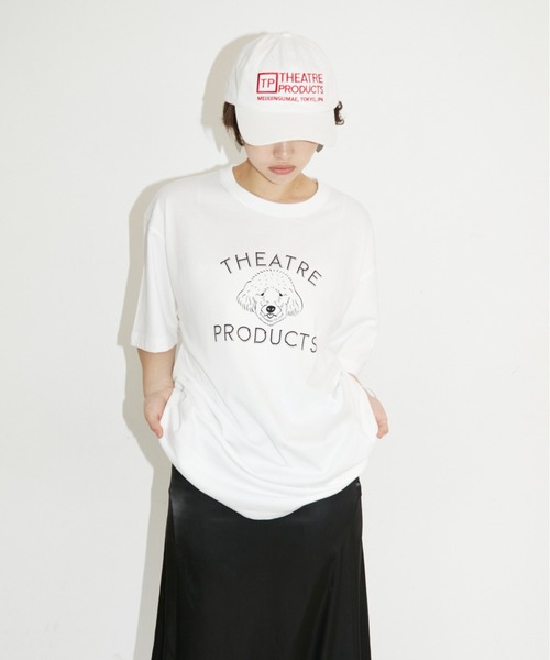 THEATRE PRODUCTS（シアタープロダクツ）の「DOGイラストプリントTシャツ（Tシャツ/カットソー・レディース・ホワイト/ブラック・FREE）」の8枚目の写真