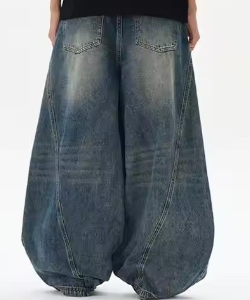Bling Leads（ブリングリーズ）の「Z)【BLINGLEADS】JNF24100 CURVE DENIM PANT/ｶｰﾌﾞﾃﾞﾆﾑﾊﾟﾝﾂ（デニムパンツ・メンズ・カモフラージュ/ブルー・LARGE/X-LARGE/MEDIUM）」の4枚目の写真