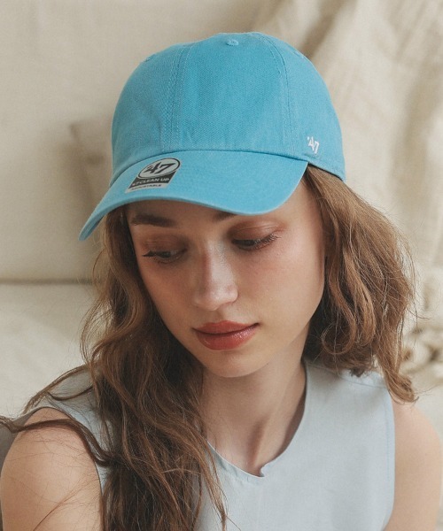 '47（フォーティーセブン）の「【'47】FLAT '47 CLEAN UP BLANK ('47 クリーンナップ フラット 無地) / 14カラー（キャップ・メンズ・レッド系その他/ブルー系その他/ホワイト/グリーン系その他/イエロー/ブラック/レッド/ナチュラル/ブルー系その他2/カーキ/チャコール/ブルー系その他3/ブラウン/ネイビー・F）」の9枚目の写真