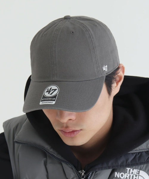 '47（フォーティーセブン）の「【'47】FLAT '47 CLEAN UP BLANK ('47 クリーンナップ フラット 無地) / 14カラー（キャップ・メンズ・レッド系その他/ブルー系その他/ホワイト/グリーン系その他/イエロー/ブラック/レッド/ナチュラル/ブルー系その他2/カーキ/チャコール/ブルー系その他3/ブラウン/ネイビー・F）」の4枚目の写真
