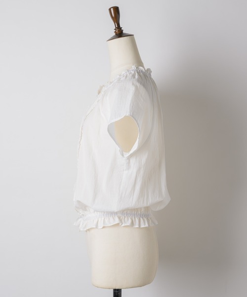 ブラウス シャツ frill line puff blouse / フリルラインパフブラウス レディース GIUNON ブラウス シャツ frill line puff blouse / フリルライン