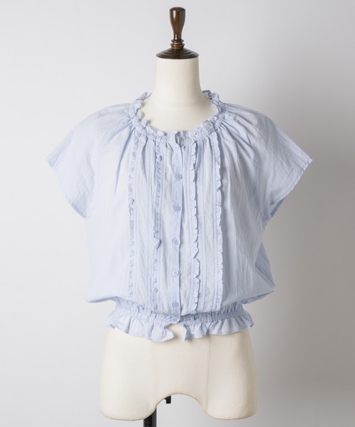 GIUNON フリルラインパフブラウス frill line puff blouse / フリルラインパフブラウス（シャツ