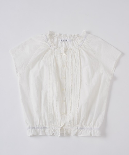GIUNON フリルラインパフブラウス frill line puff blouse / フリルラインパフブラウス（シャツ