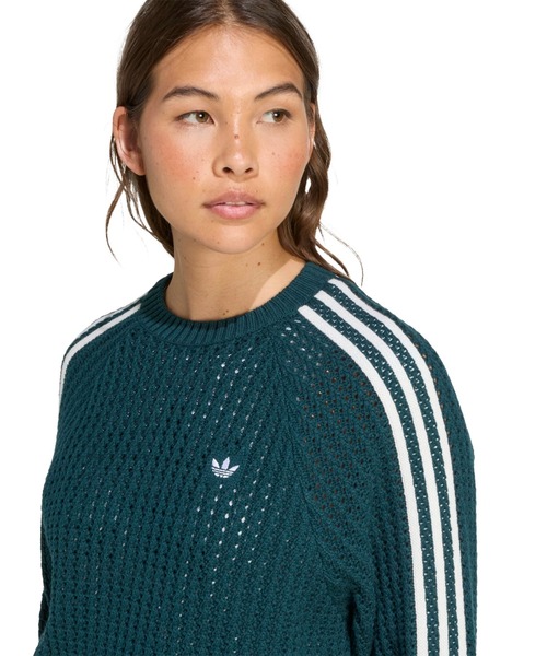 海外限定XS ADIDAS KNIT CREWニットクルー IX7816 海外限定】◇ADIDAS ORIGINALS KNIT CREW◇トレーナー 長袖