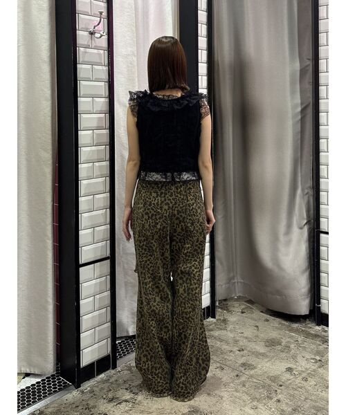 jouetie（ジュエティ）の「ラッフルフリルシアージレ（ベスト・レディース・ブラック/オフホワイト・MEDIUM）」の15枚目の写真