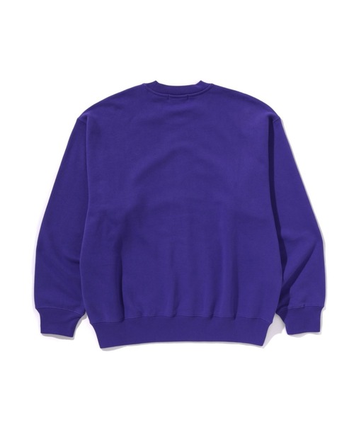 A BATHING APE（アベイシングエイプ）の「ONE POINT RELAXED FIT CREWNECK SWEATSHIRT（スウェット・メンズ・パープル/ベージュ/ブラック・SMALL/LARGE/X-LARGE/MEDIUM）」の7枚目の写真