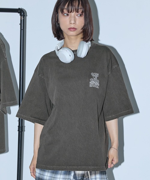 Anchor Smith（アンカー スミス）の「ヴィンテージ加工 オーバーサイズ アニマルデザイン半袖Tシャツ（Tシャツ/カットソー・レディース・ブラック/オフホワイト/ブラック系・M/L）」の13枚目の写真