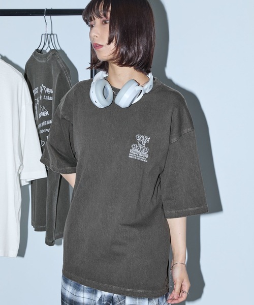 Anchor Smith（アンカー スミス）の「ヴィンテージ加工 オーバーサイズ アニマルデザイン半袖Tシャツ（Tシャツ/カットソー・レディース・ブラック/オフホワイト/ブラック系・M/L）」の14枚目の写真