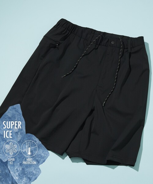FREAK'S STORE（フリークスストア）の「SUPER ICE EASY SHORT PANTS/スーパーアイス ナイロンイージーショーツ（その他パンツ・メンズ・ブラック/オリーブ/チャコール・MEDIUM/LARGE）」の2枚目の写真